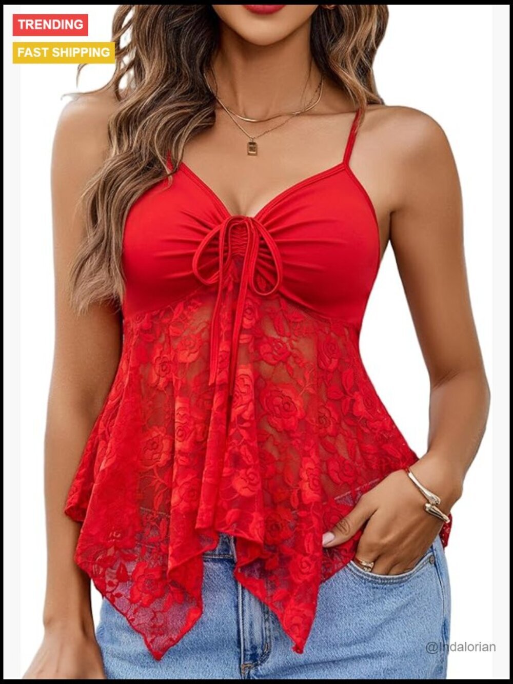 Avidlove Lace Bralette Crop Top Tank Cami Undershirt Y2K Lingerie